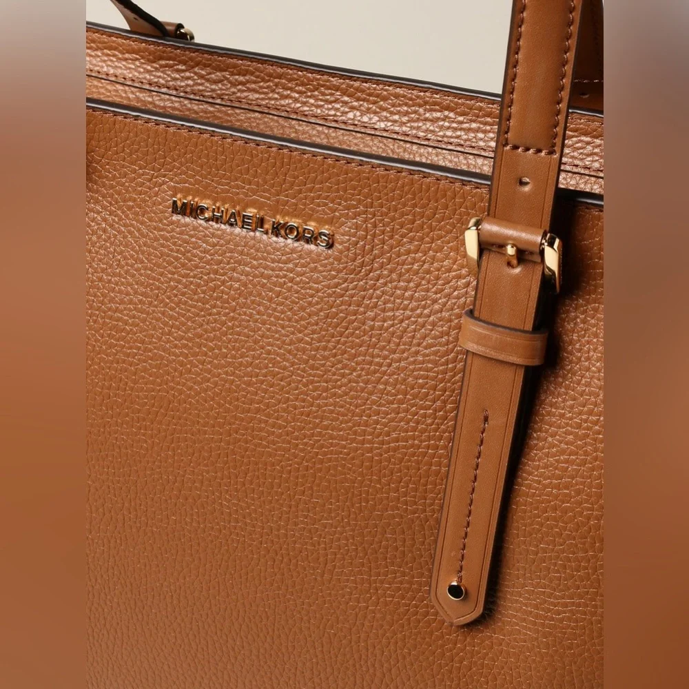 Michael Kors Brown Leather Tote Bag